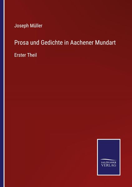 Produktbild: Prosa und Gedichte in Aachener Mundart