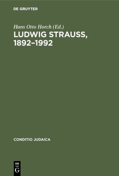 Produktbild: Ludwig Strau&szlig;, 1892&ndash;1992