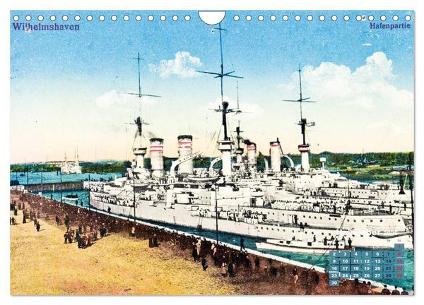Produktbild: Fregatten, Kreuzer, Panzerschiffe &ndash; historische Karten von Kriegsschiffen (Wandkalender 2026 DIN A4 quer), CALVENDO Monatskalender