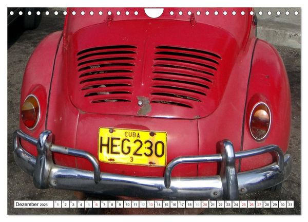 Produktbild: RENAULT 4CV - Frankreichs K&auml;fer auf Kuba (Wandkalender 2026 DIN A4 quer), CALVENDO Monatskalender