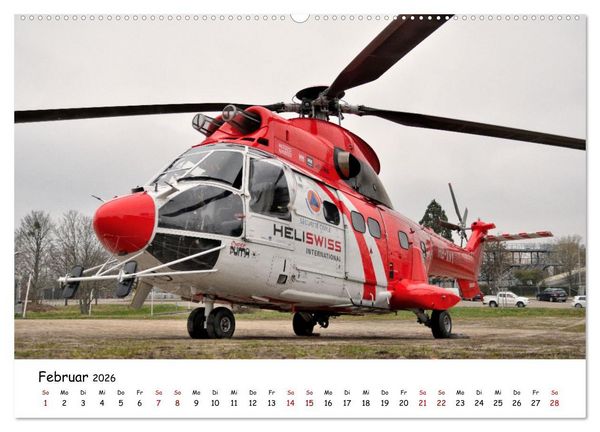 Produktbild: Die beeindruckende Welt der Hubschrauber (hochwertiger Premium Wandkalender 2026 DIN A2 quer), Kunstdruck in Hochglanz