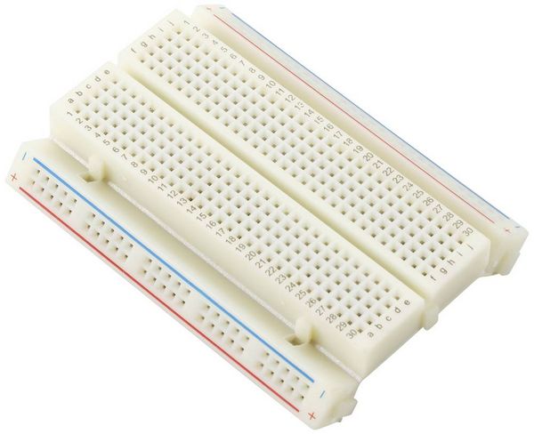 Produktbild: TRU COMPONENTS Steckplatine Bus-Stripe ausklappbar Polzahl Gesamt 400 (L x B) 82.5 cm x 5.46 cm 1 St.
