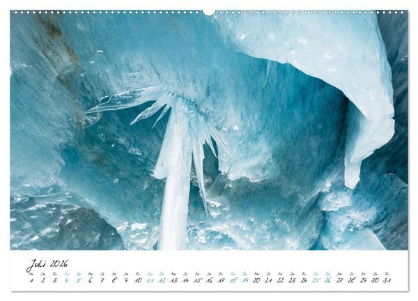 Produktbild: Eiswelten Morteratsch (hochwertiger Premium Wandkalender 2026 DIN A2 quer), Kunstdruck in Hochglanz