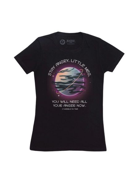 Produktbild: Wrinkle in Time: Stay Angry, Little Meg Women's Crew T-Shirt X-Large