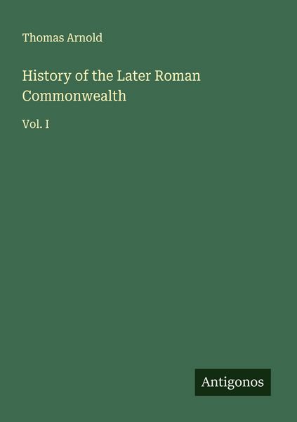 Produktbild: History of the Later Roman Commonwealth