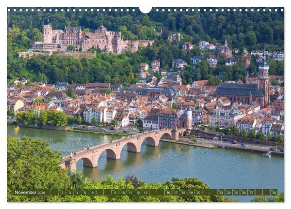 Produktbild: Heidelberger Neckarzauber (Wandkalender 2026 DIN A3 quer), CALVENDO Monatskalender