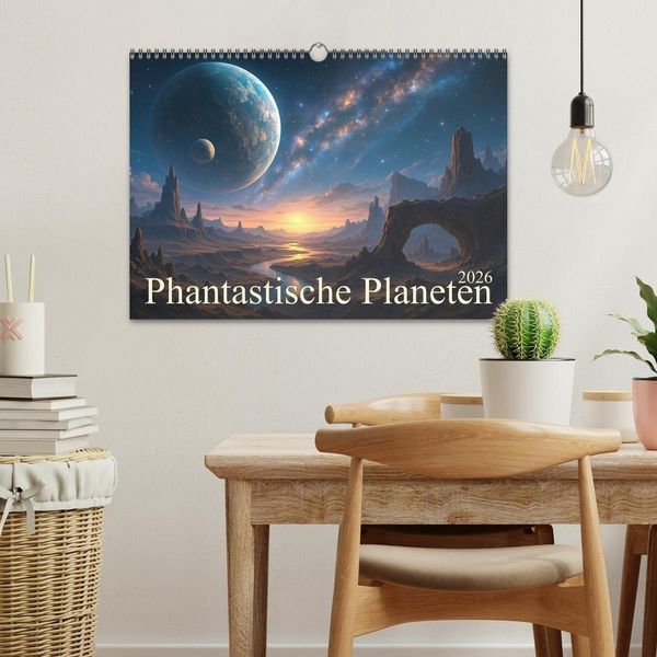 Produktbild: Phantastische Planeten (Wandkalender 2026 DIN A3 quer), CALVENDO Monatskalender