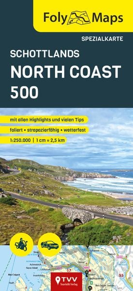 Produktbild: FolyMaps Karte Schottlands North Coast 500