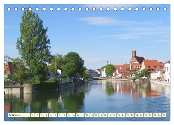 Produktbild: Unterwegs in Landshut (Tischkalender 2026 DIN A5 quer), CALVENDO Monatskalender