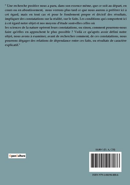 Produktbild: Conditions de constatation des faits