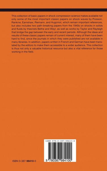 Produktbild: Classic Papers in Shock Compression Science