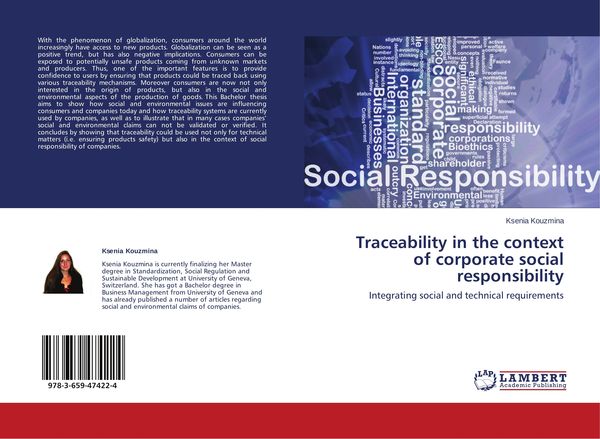 Produktbild: Traceability in the context of corporate social responsibility