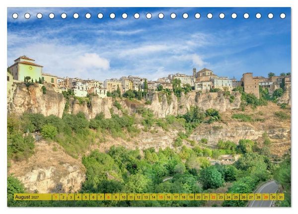 Produktbild: Die h&auml;ngenden H&auml;user von Cuenca (Tischkalender 2027 DIN A5 quer), CALVENDO Monatskalender