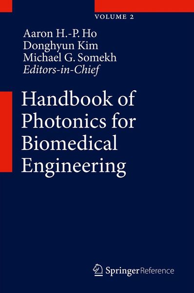 Produktbild: Handbook of Photonics for Biomedical Engineering