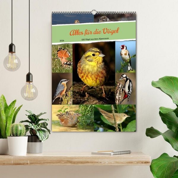 Produktbild: Alles f&uuml;r die V&ouml;gel (Wandkalender 2026 DIN A2 hoch), CALVENDO Monatskalender