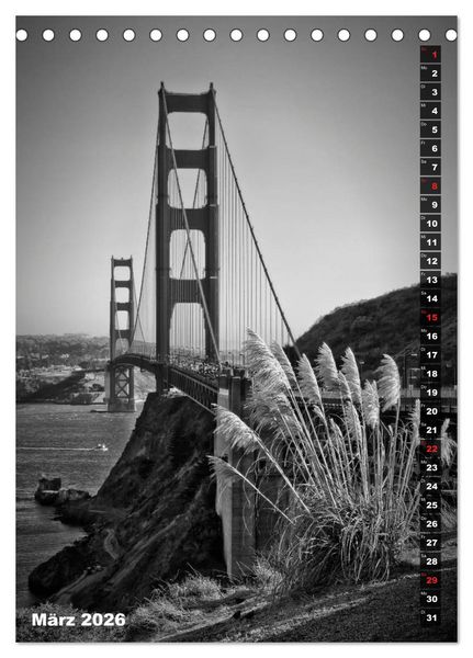 Produktbild: STADTBILDER Monochrome Momente (Tischkalender 2026 DIN A5 hoch), CALVENDO Monatskalender