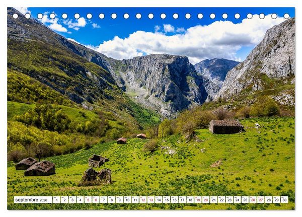 Produktbild: Sublimes paysages d'Espagne (Calendrier de bureau 2026 DIN A5 vertical), CALVENDO calendrier mensuel
