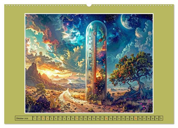 Produktbild: Surrealistische Visionen (hochwertiger Premium Wandkalender 2026 DIN A2 quer), Kunstdruck in Hochglanz