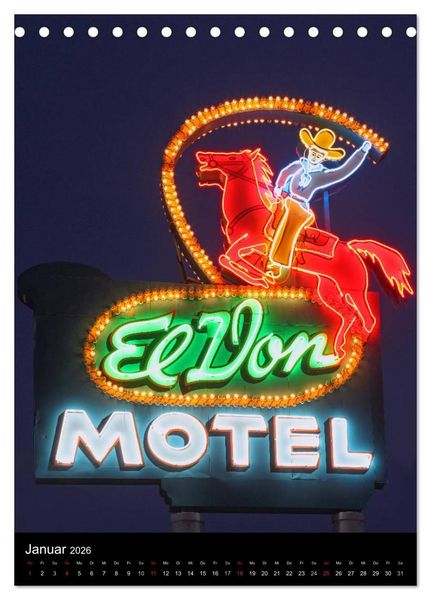 Produktbild: Route 66 (Tischkalender 2026 DIN A5 hoch), CALVENDO Monatskalender