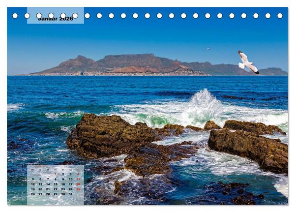 Produktbild: S&uuml;dafrika &ndash; Kapstadt und Westkap (Tischkalender 2026 DIN A5 quer), CALVENDO Monatskalender