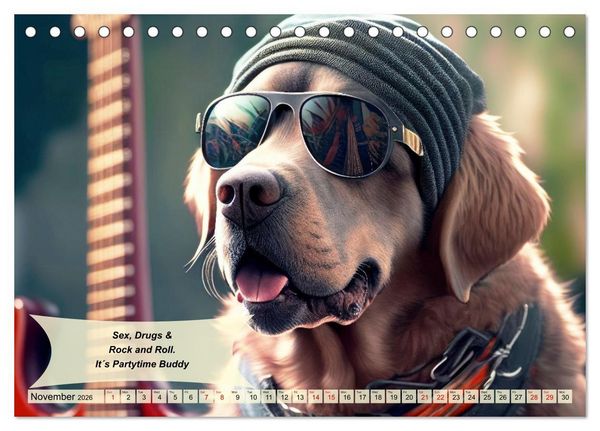 Produktbild: Great fun for Labrador lovers (Desk Calendar 2026 DIN A5 landscape), CALVENDO 12 Month DeskCalendar