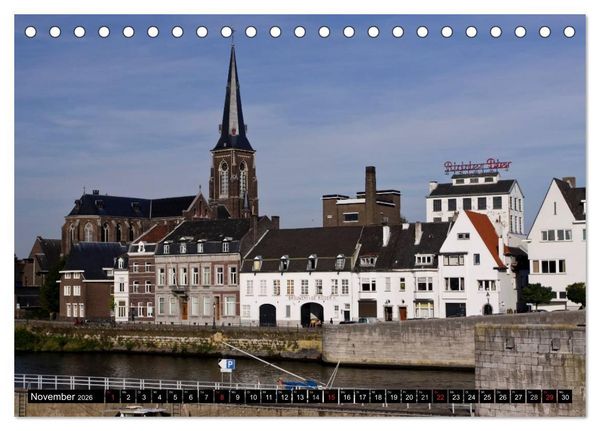 Produktbild: Maastricht - Stadtbummel (Tischkalender 2026 DIN A5 quer), CALVENDO Monatskalender
