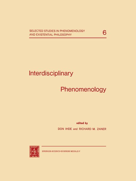 Produktbild: Interdisciplinary Phenomenology