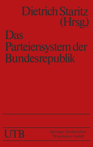 Produktbild: Das Parteiensystem der Bundesrepublik