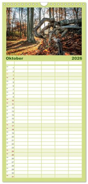 Produktbild: Familienplaner 2026 - Die Insel Usedom in Bildern mit 5 Spalten (Wandkalender, 21 x 45 cm) CALVENDO
