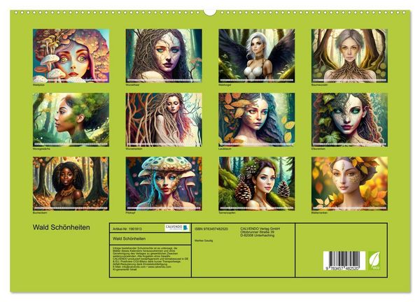 Produktbild: Wald Sch&ouml;nheiten (hochwertiger Premium Wandkalender 2026 DIN A2 quer), Kunstdruck in Hochglanz