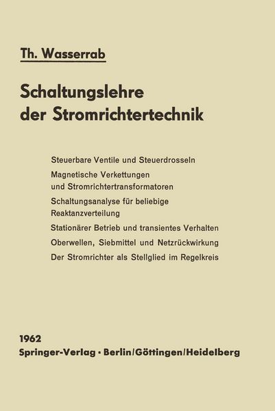 Produktbild: Schaltungslehre der Stromrichtertechnik