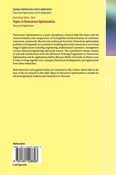 Produktbild: Topics in Nonconvex Optimization
