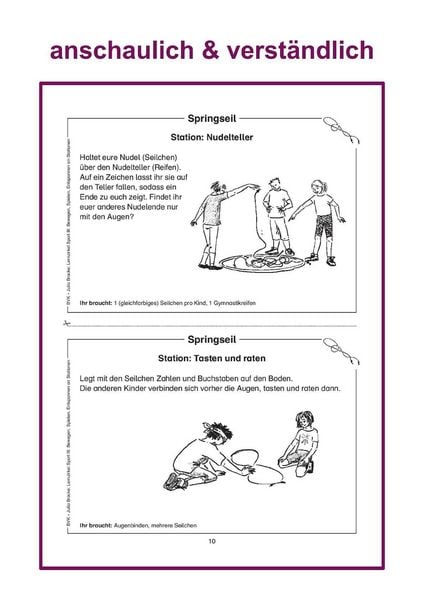 Produktbild: Lernzirkel Sport III: Bewegen, Spielen, Entspannen an Stationen