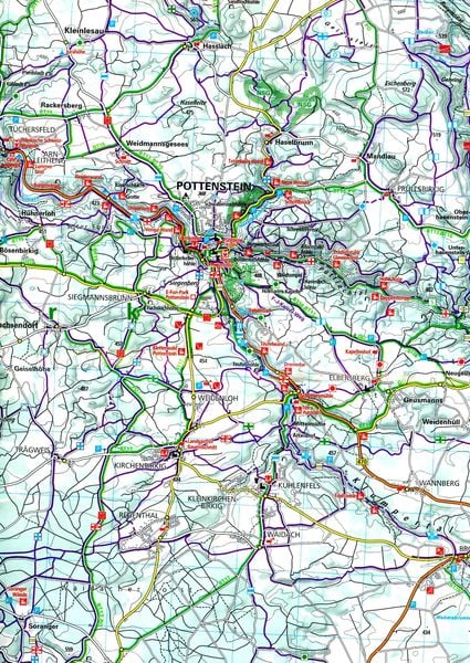 Produktbild: Fr&auml;nkische Schweiz Wiesenttal, Pottenstein Nr. 37 Outdoorkarte Deutschland 1:35 000