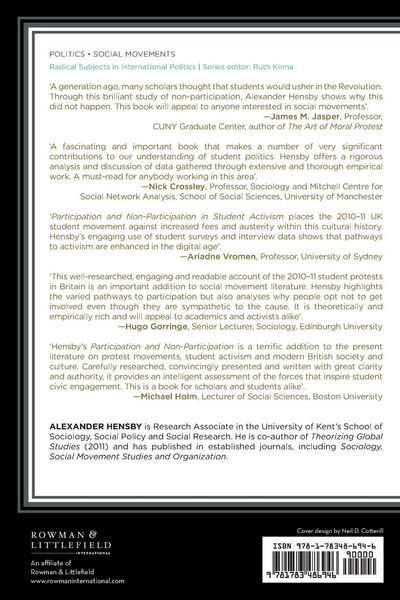 Produktbild: Participation and Non-Participation in Student Activism