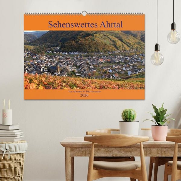 Produktbild: Sehenswertes Ahrtal - Von Altenahr bis Bad Neuenahr (Wandkalender 2026 DIN A2 quer), CALVENDO Monatskalender