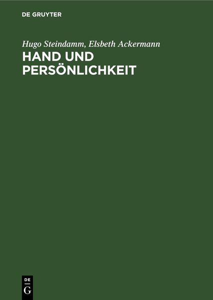 Produktbild: Hand und Pers&ouml;nlichkeit