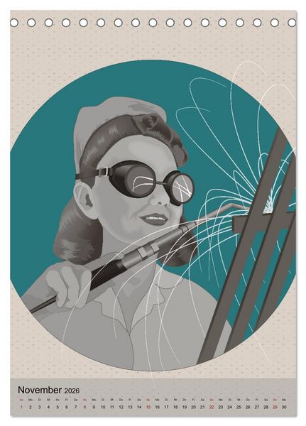 Produktbild: Zw&ouml;lf Augenblicke - Illustrationen aus dem Leben (Tischkalender 2026 DIN A5 hoch), CALVENDO Monatskalender