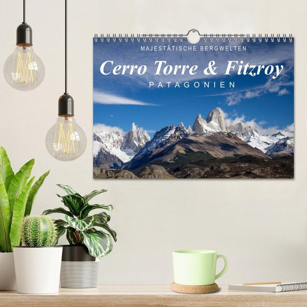 Produktbild: Majest&auml;tische Bergwelten Cerro Torre & Fitzroy Patagonien (Wandkalender 2026 DIN A4 quer), CALVENDO Monatskalender