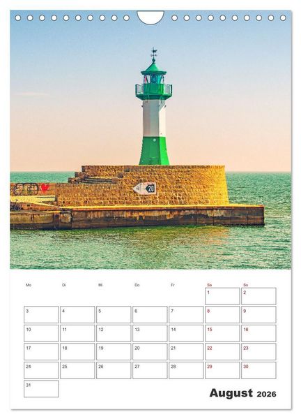 Produktbild: R&uuml;gen - Terminplaner (Wandkalender 2026 DIN A4 hoch), CALVENDO Monatskalender