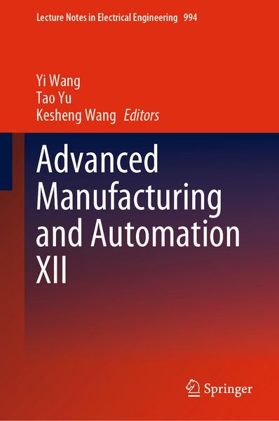 Produktbild: Advanced Manufacturing and Automation XII