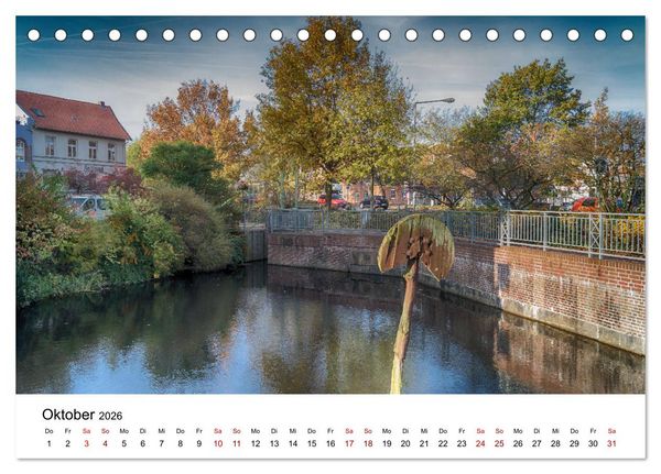 Produktbild: Buxtehude - Eine Perle in Niedersachsen (Tischkalender 2026 DIN A5 quer), CALVENDO Monatskalender
