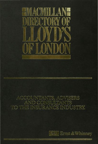Produktbild: Macmillan Directory of Lloyd&rsquo;s of London