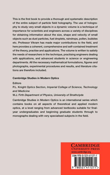 Produktbild: Particle Field Holography