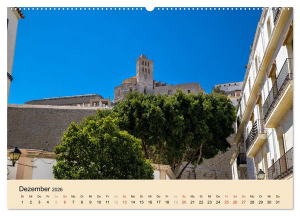 Produktbild: Ibiza Dalt Vila, Sa Penya und La Marina (hochwertiger Premium Wandkalender 2026 DIN A2 quer), Kunstdruck in Hochglanz