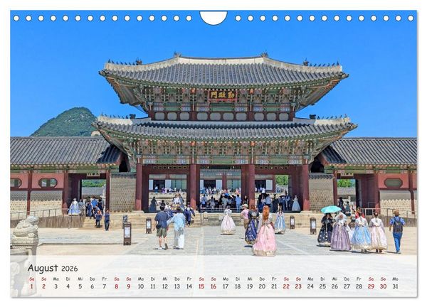 Produktbild: Zauberhaftes S&uuml;dkorea Landschaften, St&auml;dte und Kultur (Wandkalender 2026 DIN A4 quer), CALVENDO Monatskalender