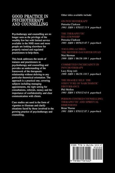 Produktbild: Feasey: Good Practice in Psychotherapy