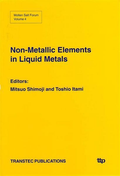Produktbild: Non-Metallic Elements in Liquid Metals