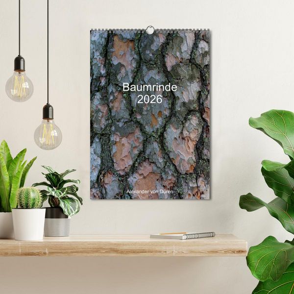 Produktbild: Baumrinde 2026 (Wandkalender 2026 DIN A3 hoch), CALVENDO Monatskalender