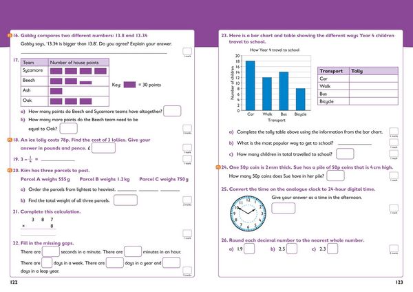 Produktbild: Year 4 Maths and English KS2 Targeted Study & Practice Book